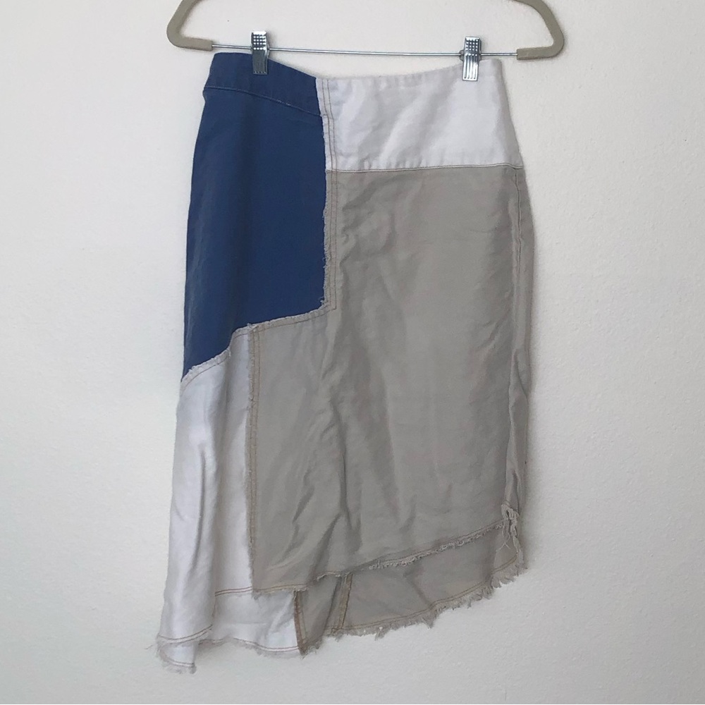 Anthropologie Holding Horses Patchwork Asymmetrical Skirt